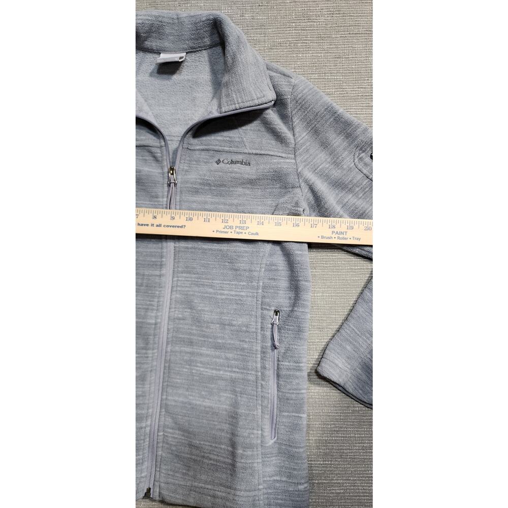 Columbia Womens Full Zip Fleece Jacket Gray Size Small - Picture 10 of 16